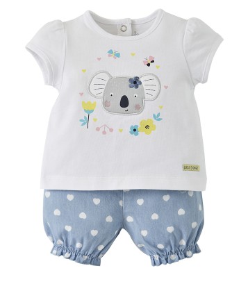 BABY GIRL "KOALA" SHORTS + T-SHIRT Sucre Orge