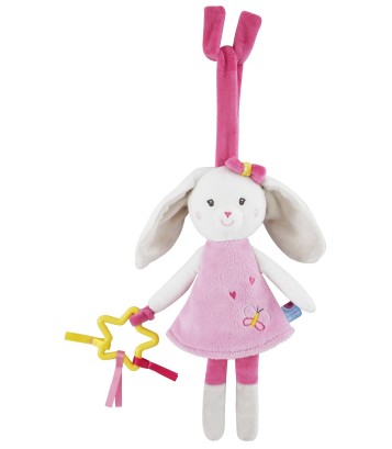 JOUET D'EVEIL LAPIN ROSE Sucre Orge
