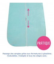 GREY TRAVEL BABY SLEEPING BAG 6/24M Sucre Orge