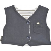DARK GREY WAISCOAT