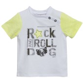 WHITE/ANIS GREEN T-SHIRT