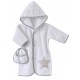 WHITE BATH ROBE + MULES Sucre Orge