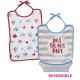 2 BIBS SET REVERSIBLE Sucre Orge