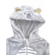 STRIPED HOODED OVERALL 2/8 YEARS Sucre Orge
