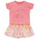 BABY PRINTED SKIRT + T-SHIRT "FLEURS SAUVAGES" Sucre Orge