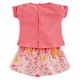 BABY PRINTED SKIRT + T-SHIRT "FLEURS SAUVAGES" Sucre Orge