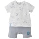 BABY BOY GREY SHORTS + WHITE T-SHIRT Sucre Orge