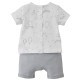 BABY BOY GREY SHORTS + WHITE T-SHIRT Sucre Orge